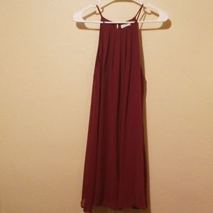 Burgundy semiformal dress